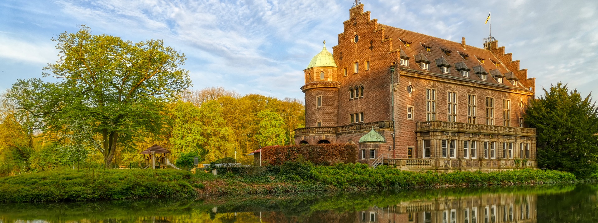 Haupthaus eines Wasserschlosses in Gladbeck