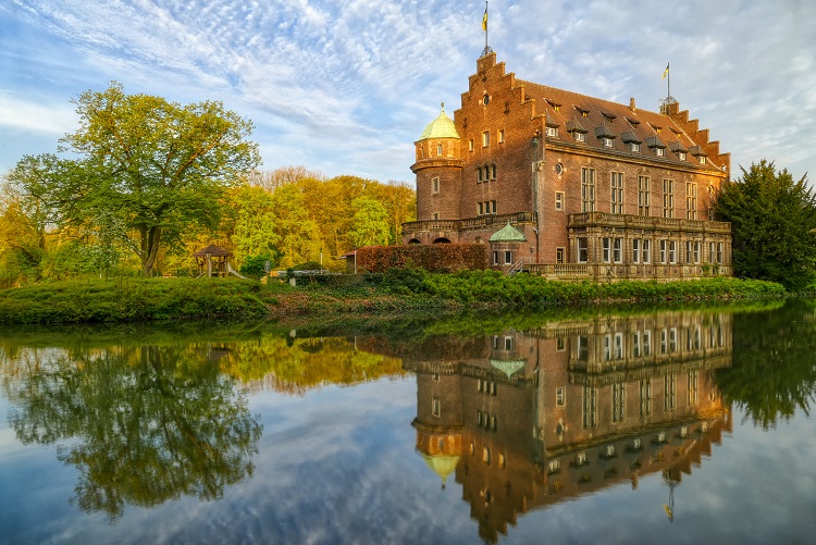 Haupthaus eines Wasserschlosses in Gladbeck