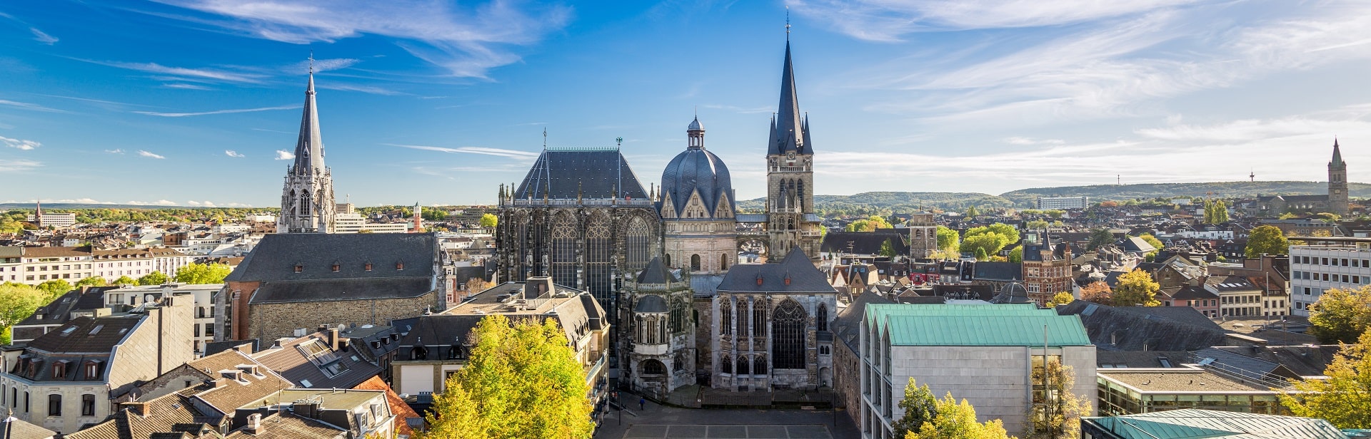 Die Innenstadt von Aachen.