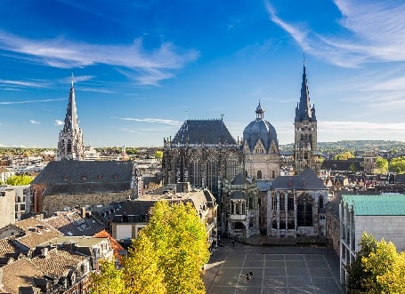 Die Innenstadt von Aachen.