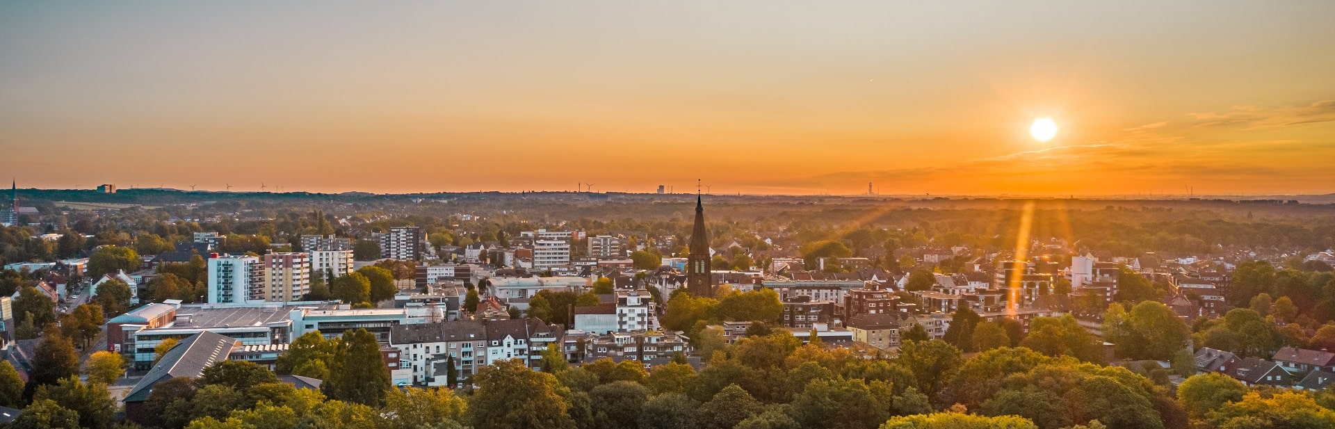 Ausblick auf die Stadt Herten.