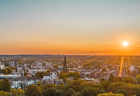 Ausblick auf die Stadt Herten.