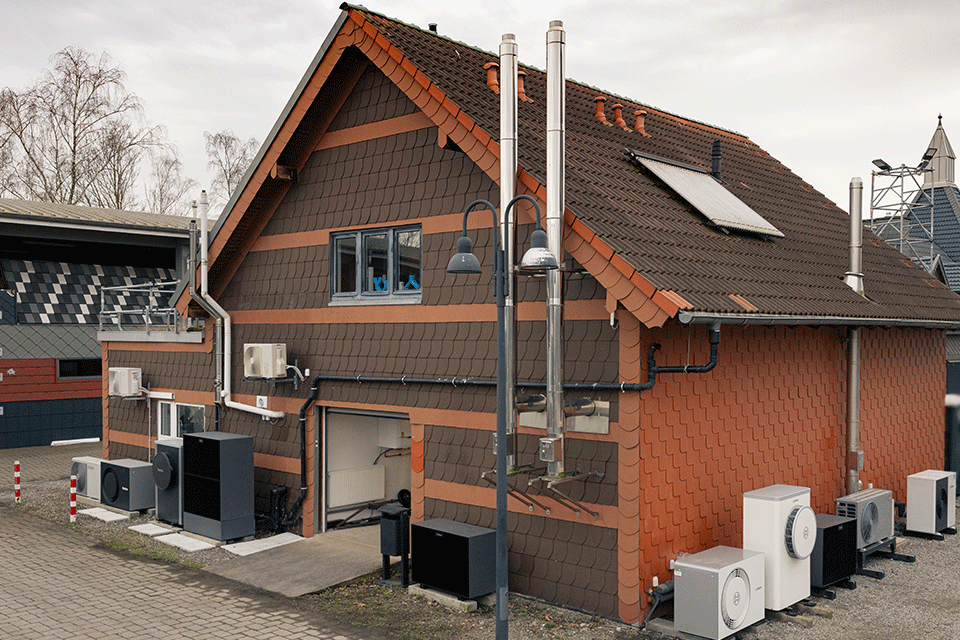 energieffizienzhaus mit wärmpepumpenlösungen