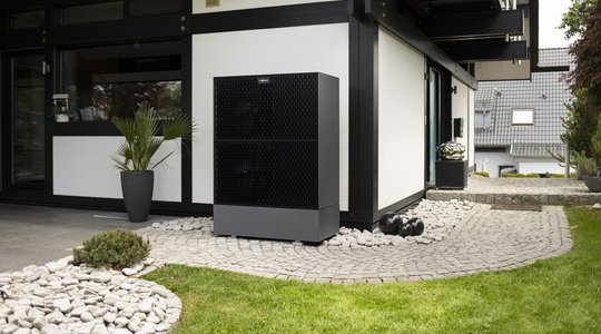 Wärmepumpe Wärmepumpe an einem Haus