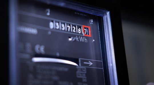 Stromzähler Nahaufnahme eines Stromzählers