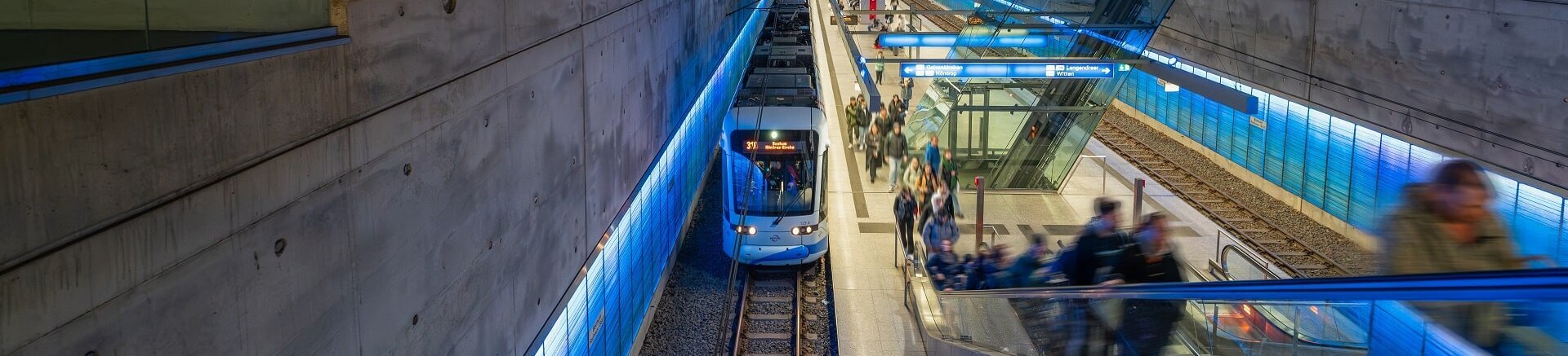 U-Bahn in Bochum.